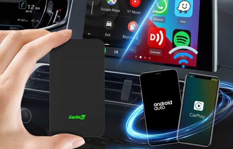 Безжичен адаптер CarlinKit 5.0 (2-в-1) – Apple CarPlay & Android Auto