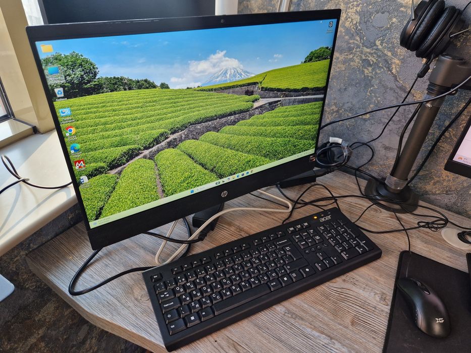 Моноблок HP Ryzen3\ОЗУ 16гб\SSD 500gb