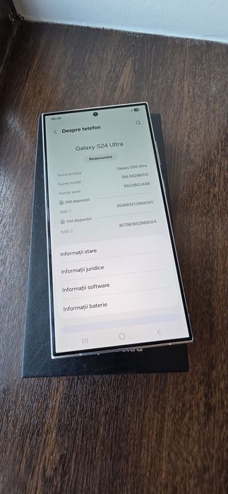 Samsung S24 Ultra Gray Stare Foarte Bună Fullbox Husă UAG