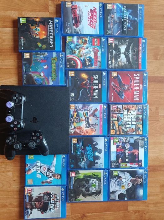 PlayStation 4 slim 500 gb + 20 игри