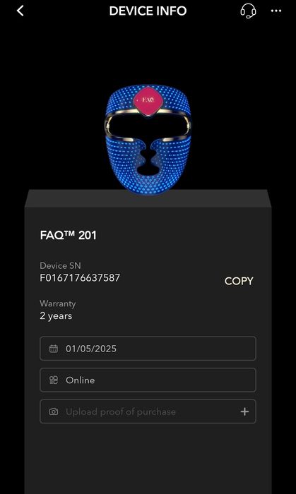 Foreo FAQ 201 лед маска за лице