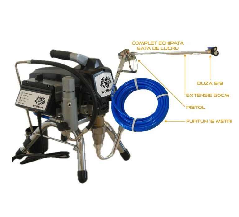 Pompa de vopsit si zugravit AIRLESS Diafragma Profesională 5.5L/min