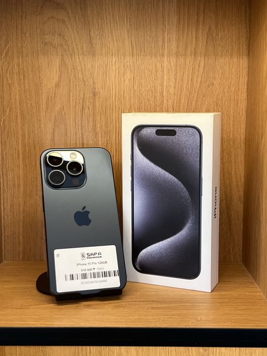 Айфон 15 про 100% синий
