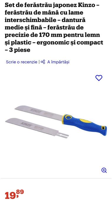 Set de fierăstrău japonez