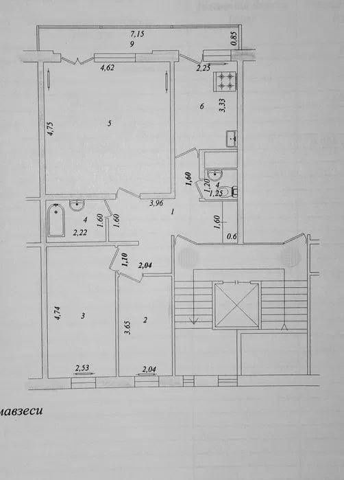 3/8/9. Сергели 1, Янгихает р. Квартира 73 м². Метро "Chinor" - 300 м.