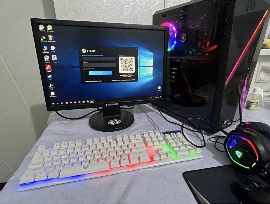 СРОЧНО Игровой компьютер GTX 1050 Ti полный комплект