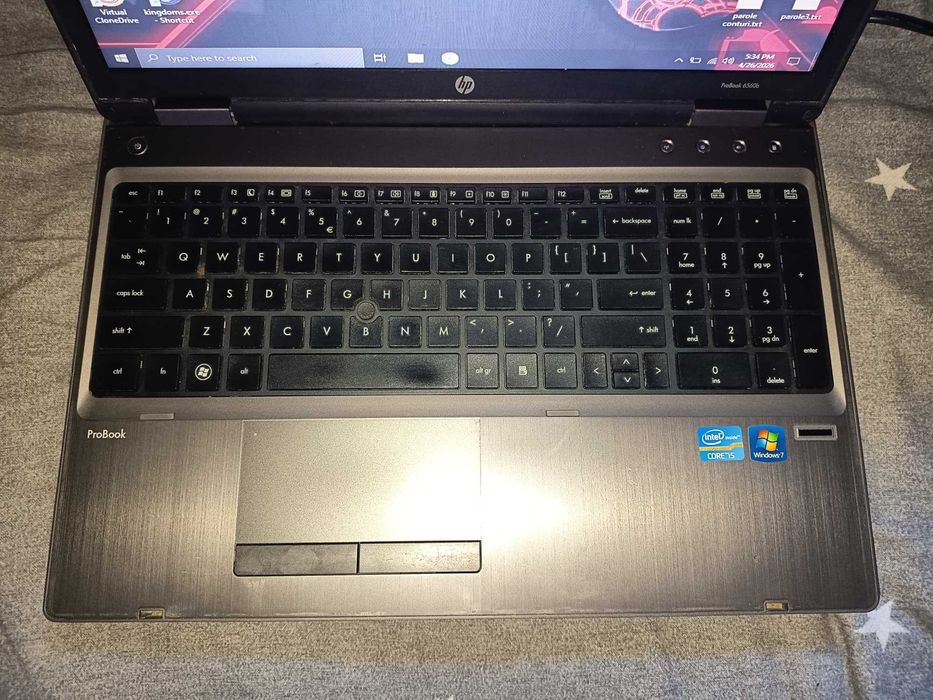 Laptop HP Probook 6560b, core i5 2410m, 8gb ddr3, baterie buna uzura 0%