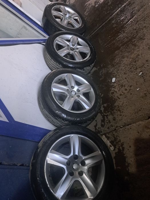 Doua seturi jante Skoda vw passat R16 si audi R17 5×112