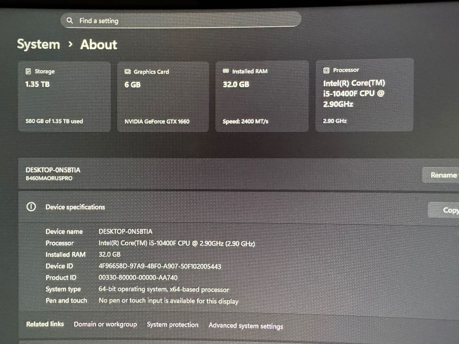 Unitate PC gaming + monitor