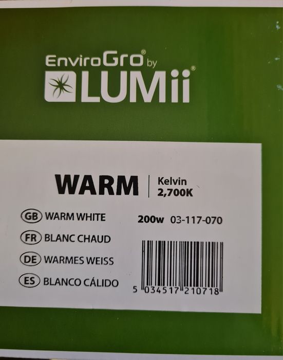 Продавам CFL лампа Lumii Envirogro 200w (9U) 2700k Warm White