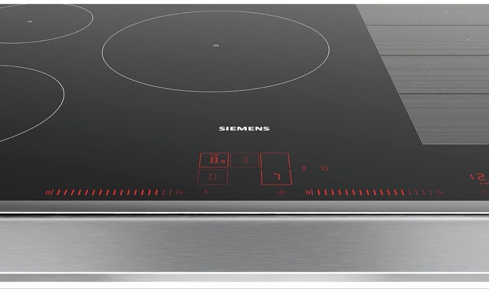 Plita inductie Siemens iQ700 EX845LVC1E 80 cm 5 zone varioInduction Dual LightSlider PowerBoost