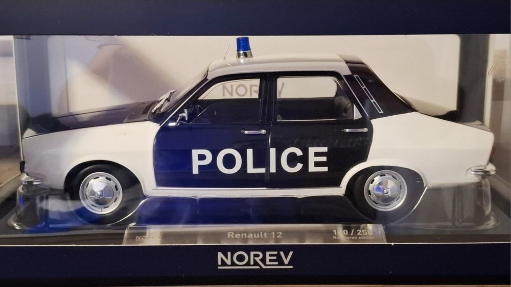 Reanult 12 POLICE, NOREV, 1:18 NOU
