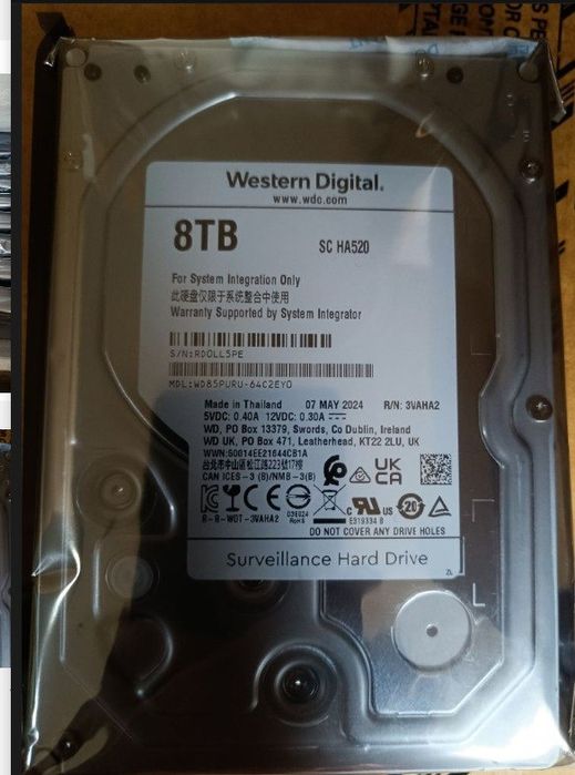 Hdd Western Digital purple 5400pm