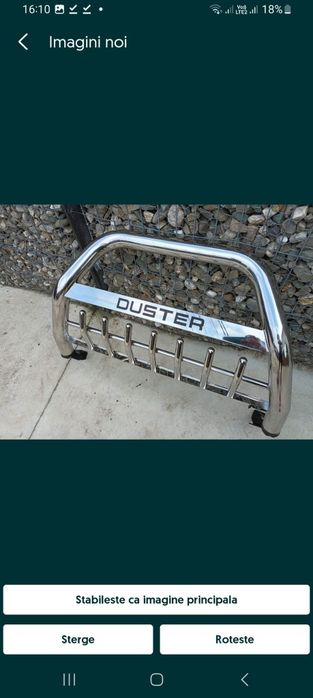 Bullbar crom Duster 2010-2024