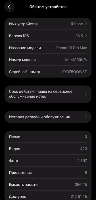 Айфон 13 про макс 256