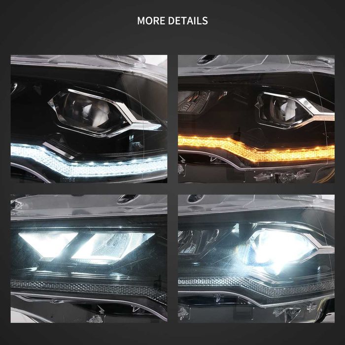 Комплект Full LED фарове с динамични мигачи за Мустанг 2018- Mustang