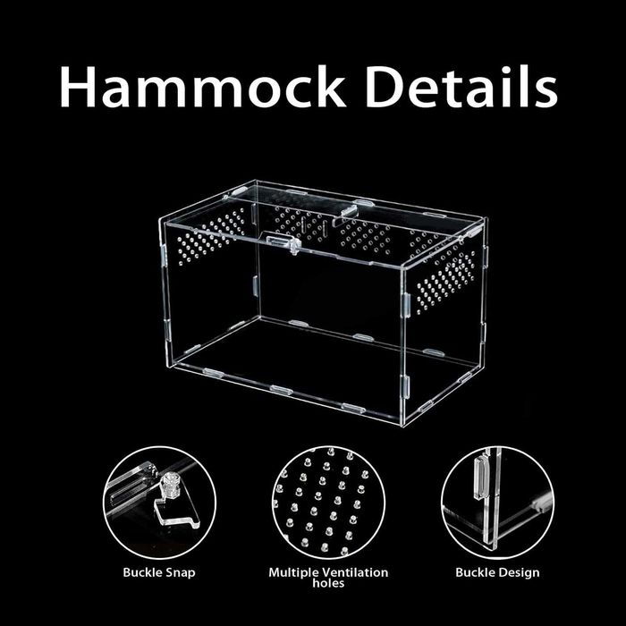 Акрилен терариум за насекоми и влечуги 30 x 20 x 15 см – анти-бягство!