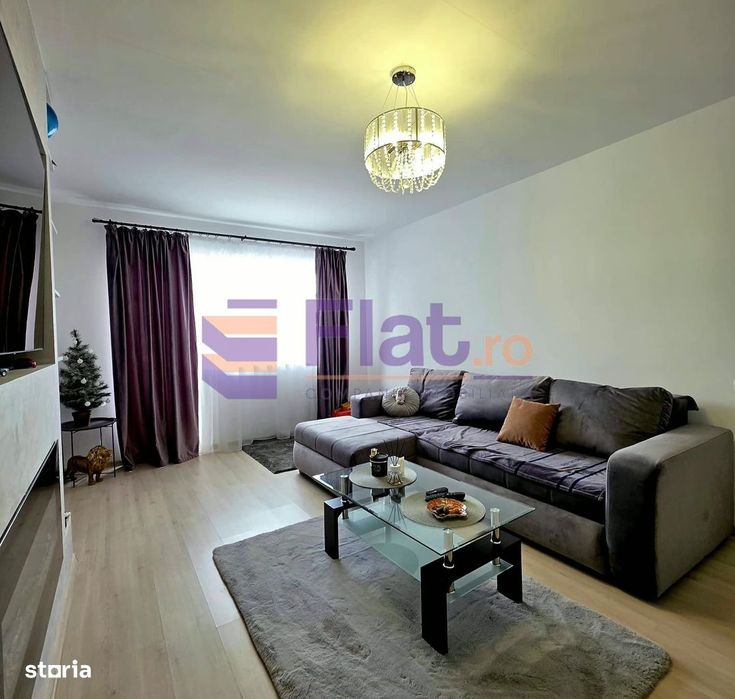 Apartament cu 2 camere de vânzare - 53 mp, complet mobilat și utilat