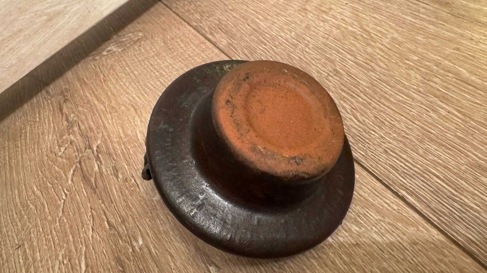 Много стара ръчна керамика! Свещник с декорация ангелче