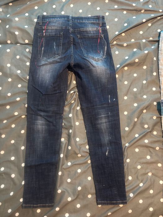 Дамски сини дънки