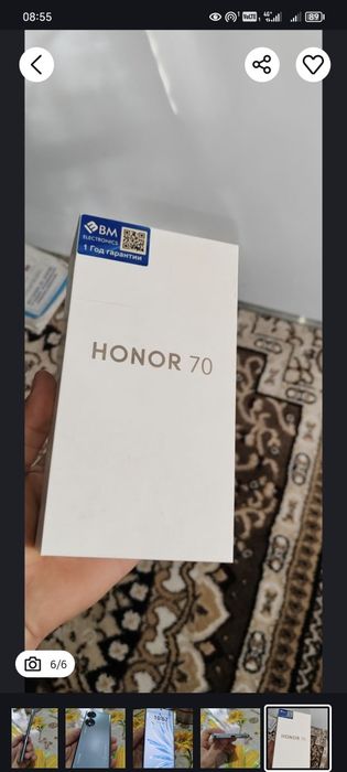 Honor 70 8/256 holati zur srochni sotiladi