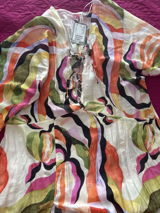 Superba rochie de vara H&M snururi si fente - XL