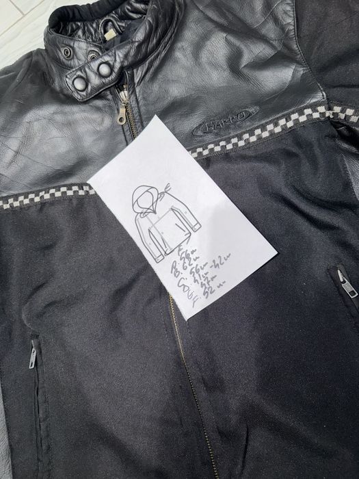 Geaca moto Harro piele și textil