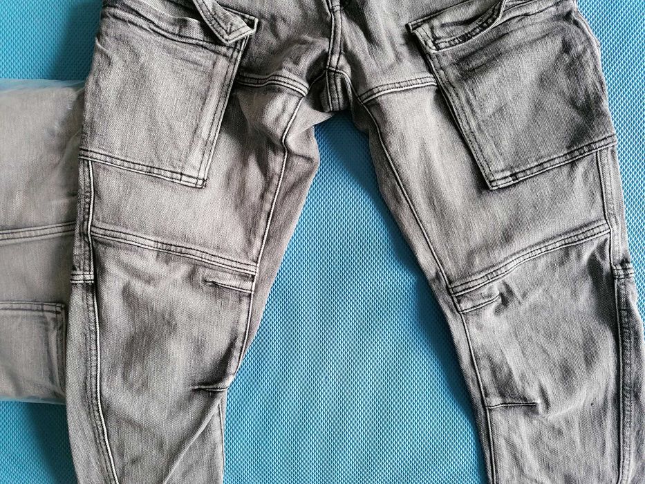 Мъжки Slim Cargo Jeans [H&M] [Размер: 28/30] [Цвят: Сив]