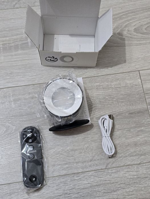 Lampă LED Amouhom B01 Black – control tactil & telecomandă, 7 culori