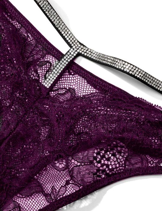 Victoria's Secret - Chiloti Brazilieni cu bretele cu pietre VS.