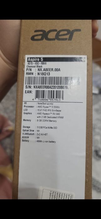 Ноутбук новый, есть коробка