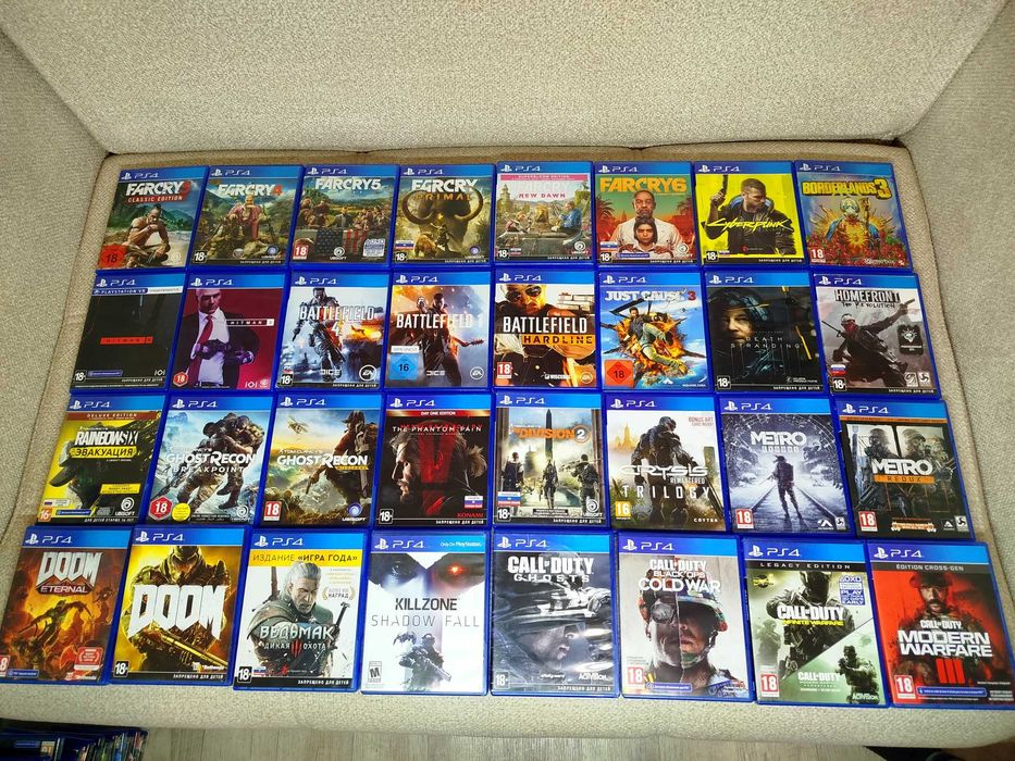 Диски Playstation 4 игры ps4