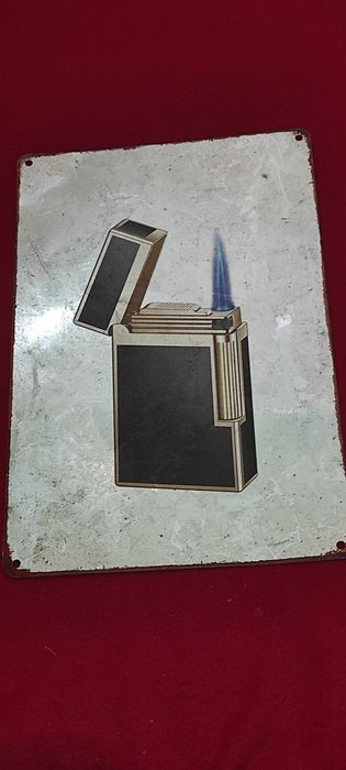 reclama metalica ( 30 cm x 20 cm ) BRICHETA DUPONT
