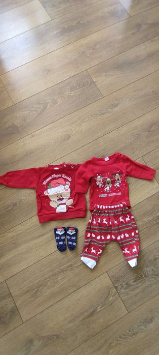 Бебешки коледни дрешки 0-3м./3-6м.