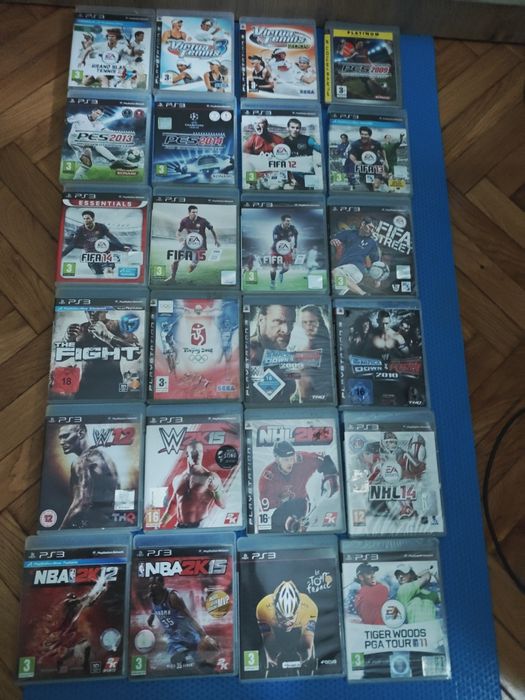 Jocuri PS3 sport / fighting – FIFA, WWE, UFC, NBA Tennis, PES, NHL 30 lei bucata