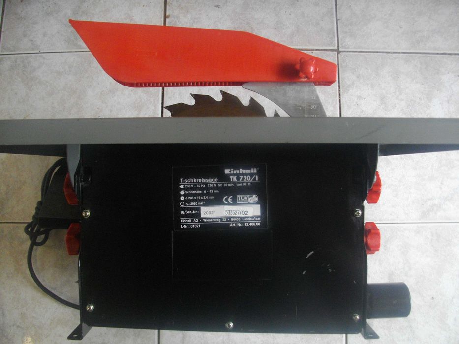 Немски настолен циркуляр 600W Rotwerk/ 720W Einhell ф200-205мм