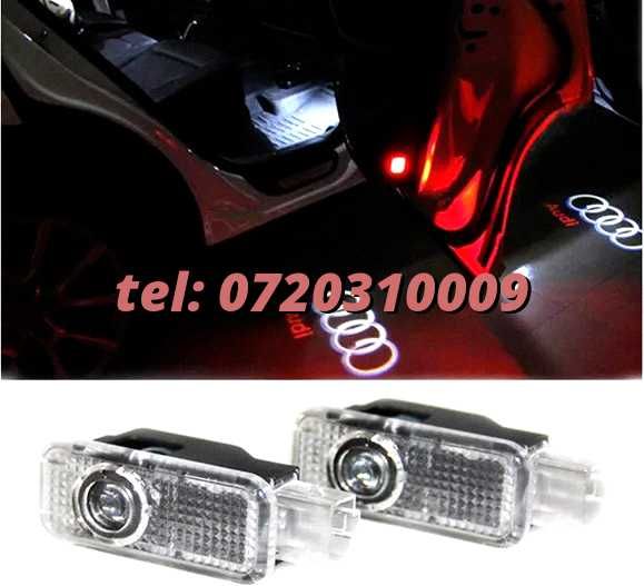 proiectoare led lampi logo portiere audi cu emblema audi