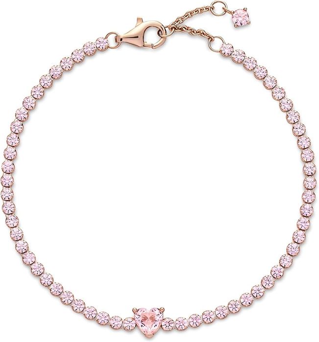 Pandora tennis bracelet / Пандора гривна - розово злато + сертификат и кутийка