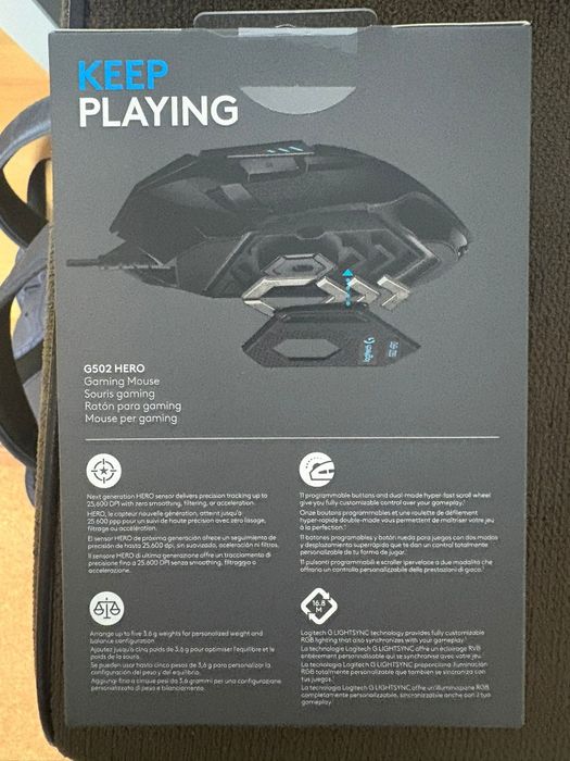Mouse Gaming Logitech G502 Hero Wired