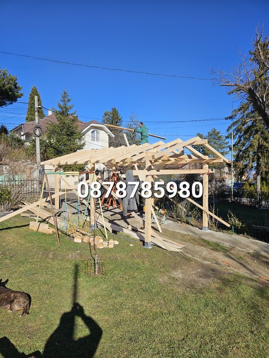 Изграждане на дървени навеси софия