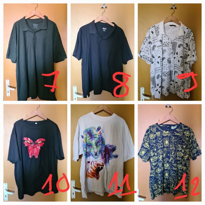 НИСКА ЦЕНА Мъжки тениски голям размер, мъжка тениска мода модни 3XL 4X