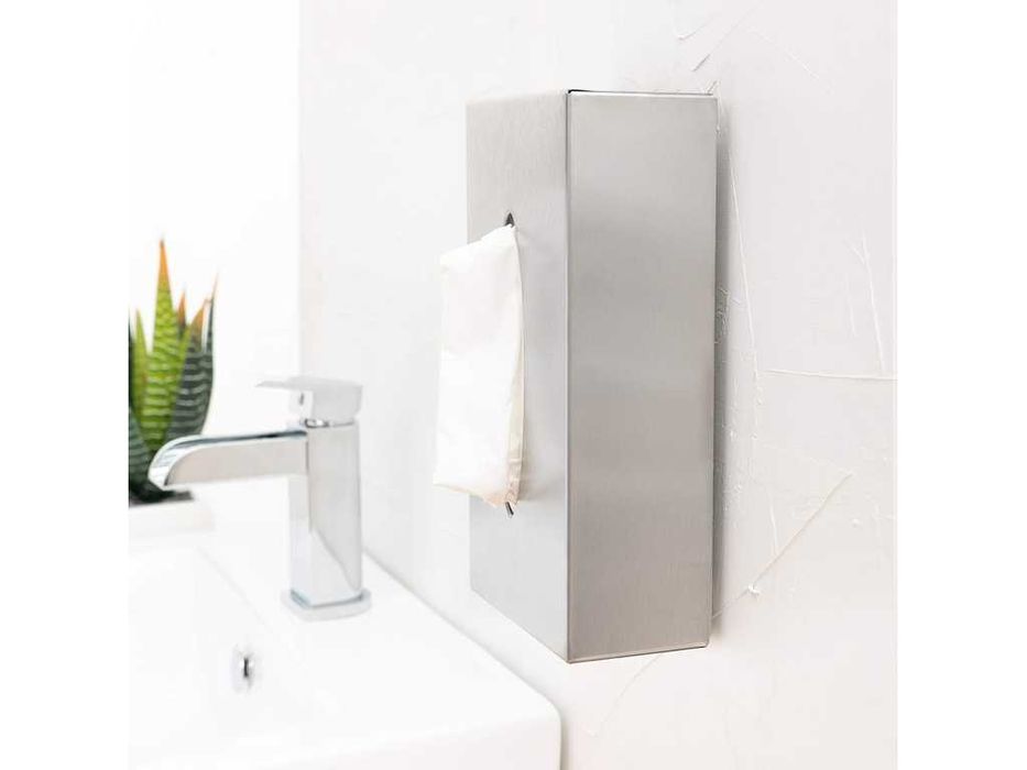 НОВА! Кутия за козметични кърпи салфетки неръждаема стомана