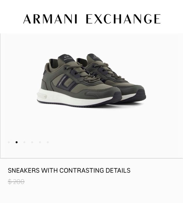 Оригинал Armani Exchange мужские кроссовки