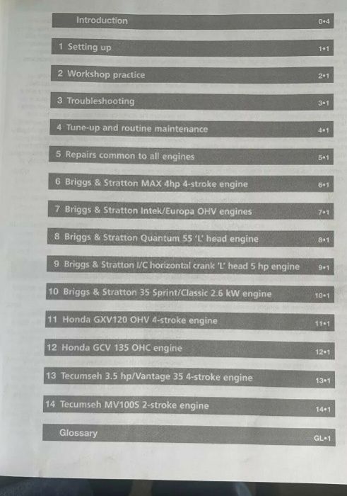 Manual Haynes motoare mici motocultor generator cositori