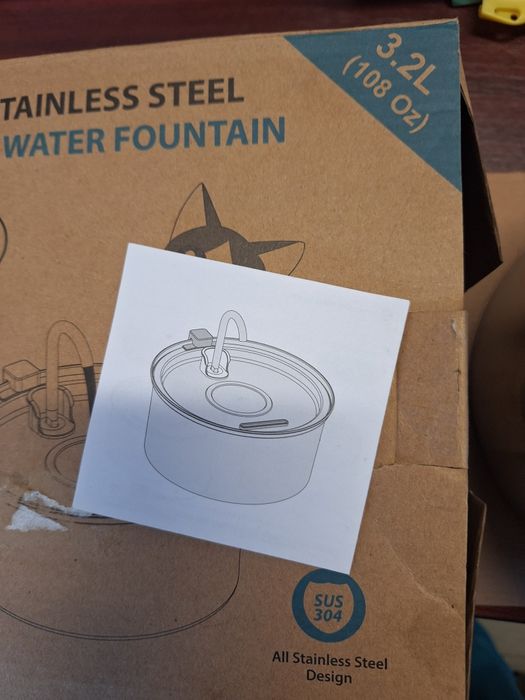 Dispensor apa din otel inoxidabil