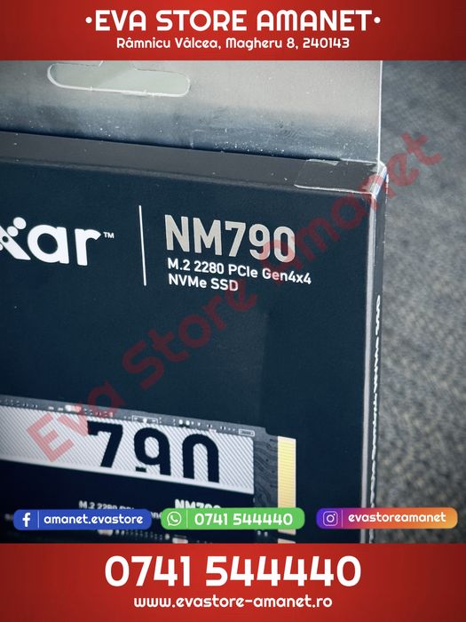 SSD Lexar NM790 8TB PCIe Gen4x4 M.2 2280 viteză citire 7400MB/s