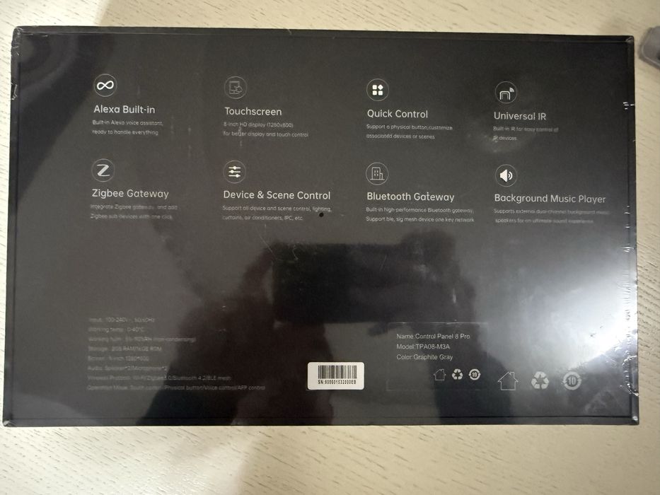 Control Panel 8 Pro (Zigbee, Alexa)
