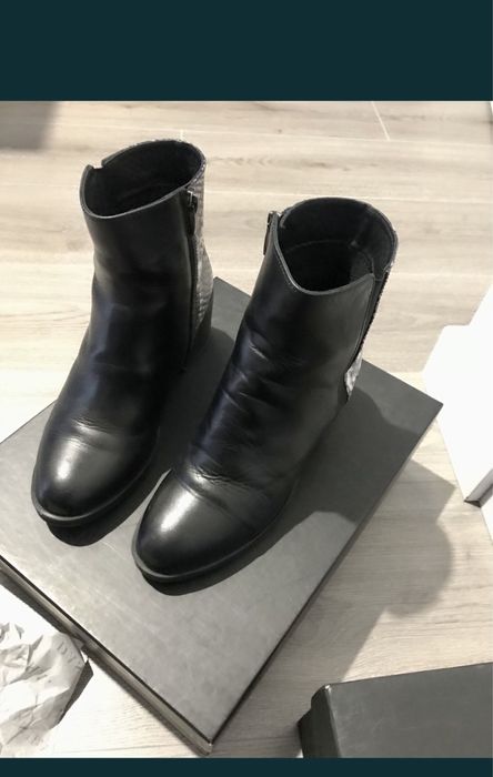 Cizme/botine din piele, Dasha, marimea38.