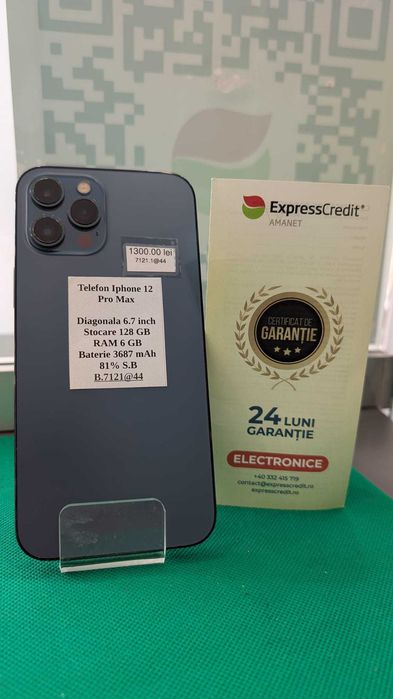 (AG44) Iphone 12 Pro Max (B.7121) Garantie 24 luni