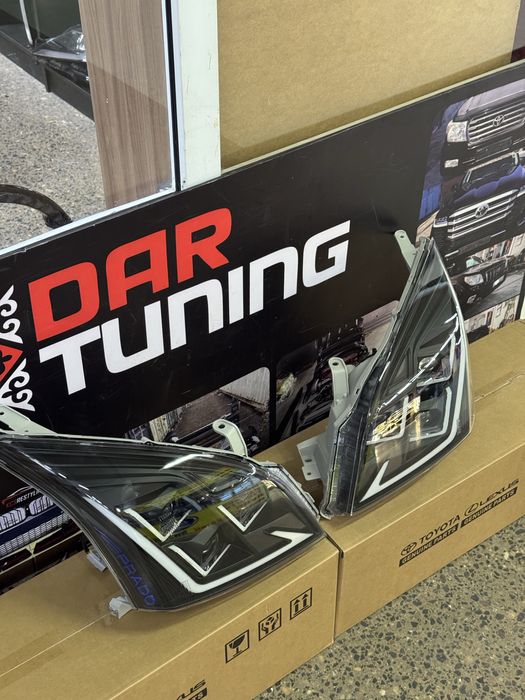 Prado 120 передние тюнинг Led фары